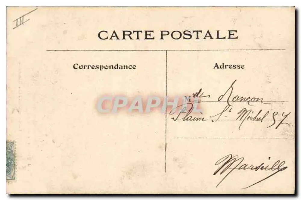 Paris — Hotel das Moedas — Angoulême-Paris - Verso