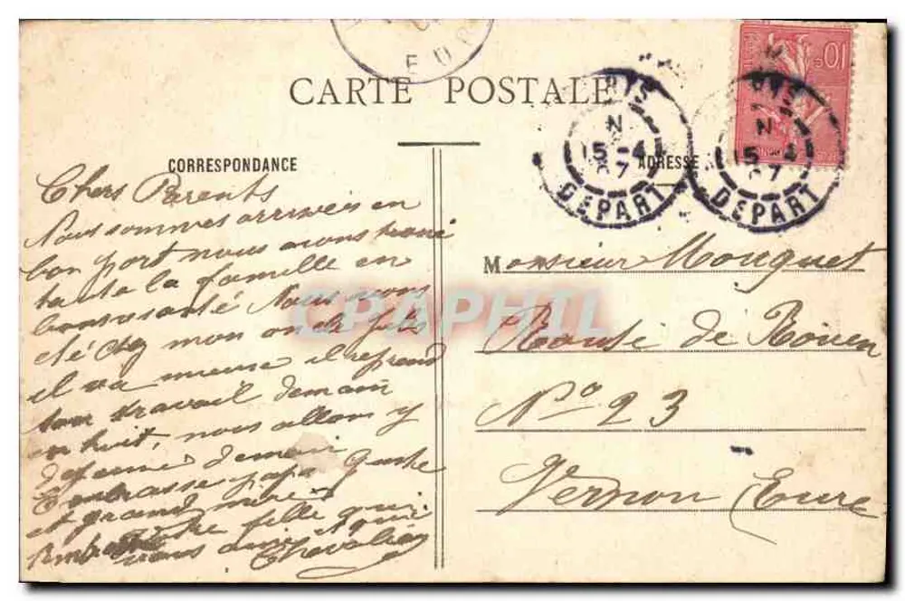 Avenue du Bois de Boulogne — Paris — n°24 - Rückseite