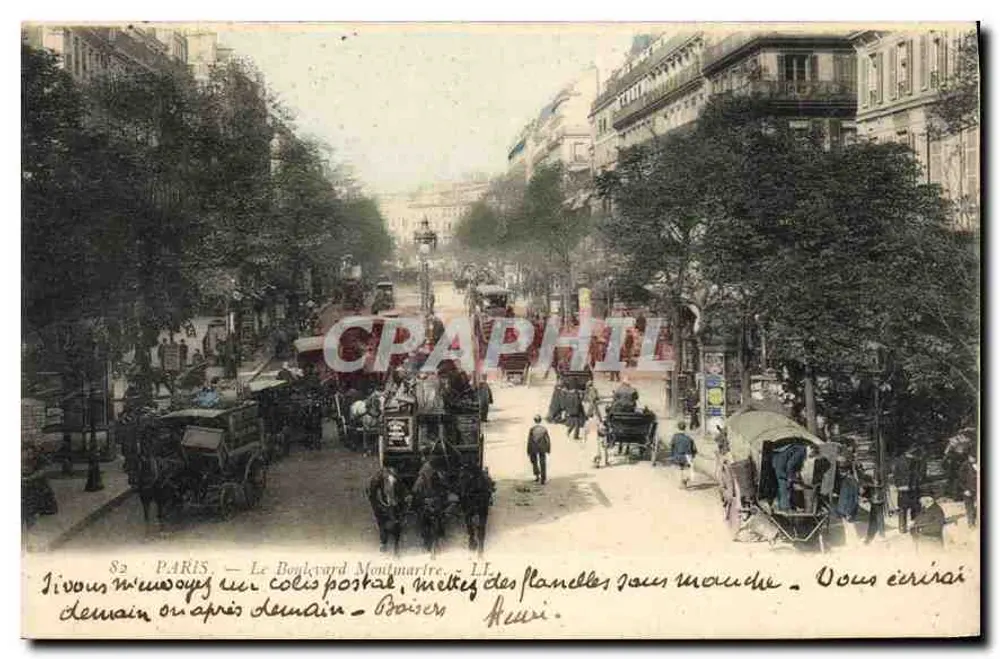 Paris — O Boulevard Montmartre — LL - Frente