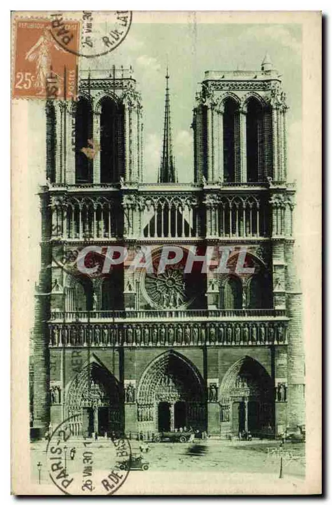 Nossa Senhora de Paris — vista da fachada — Les Jolis Coins de Paris, n°156 - Frente