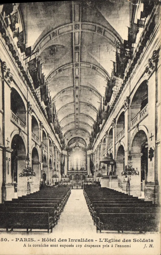 Hôtel des Invalides — Die Kirche der Soldaten — J. H. - Vorderseite