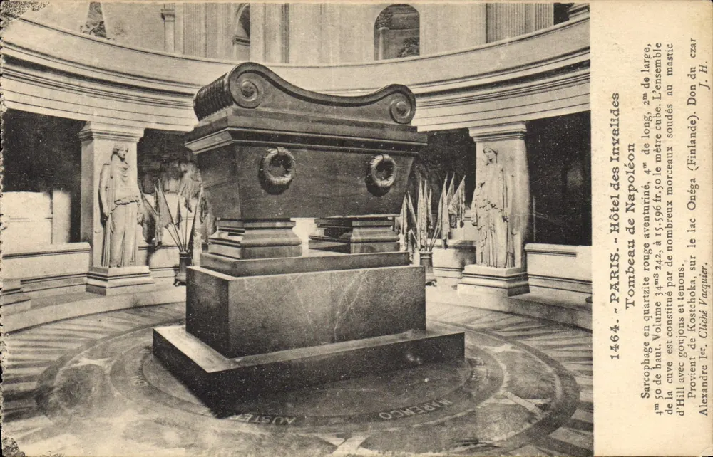 Hôtel des Invalides — Grabmal Napoleons — J. Hauser, Paris - Vorderseite