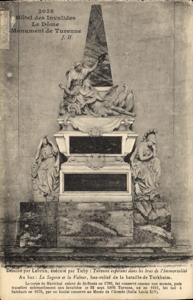 Hôtel des Invalides — Turenne-Monument — Ausgabe der Gesellschaft der Freunde des Militärmuseums - Vorderseite