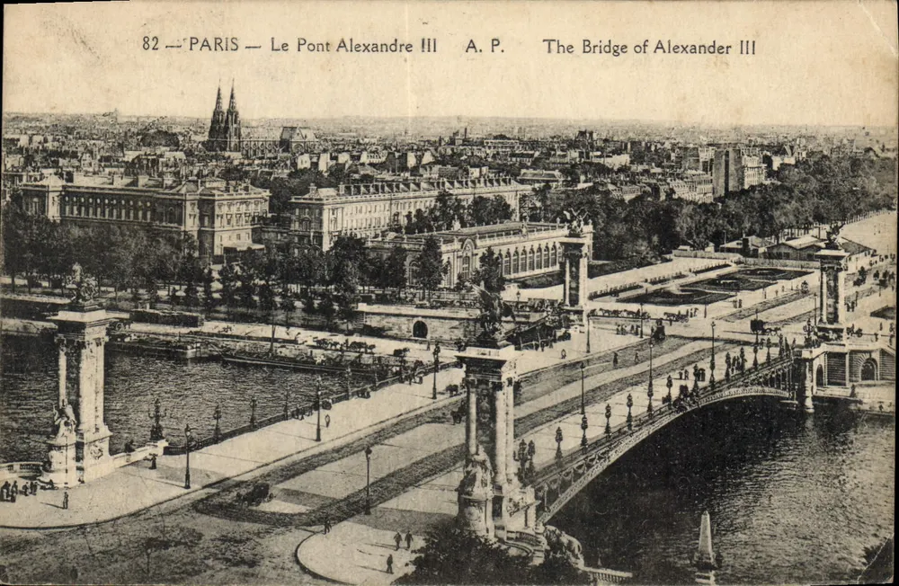 Paris — O Ponte Alexandre III — A.P. (editor Papeghin, n°82) - Frente