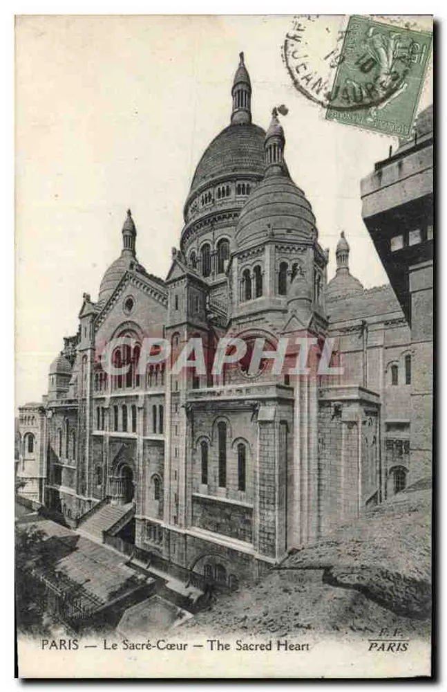 PARIS — O Sagrado Coração — The Sacred Heart — Editor F.P. Paris - Frente