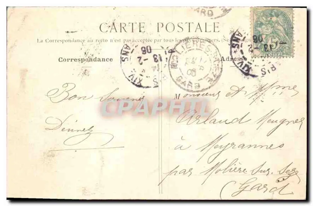 Paris - Parc Montsouris - O Lago — P. Marmanse, Paris, n°427 - Verso