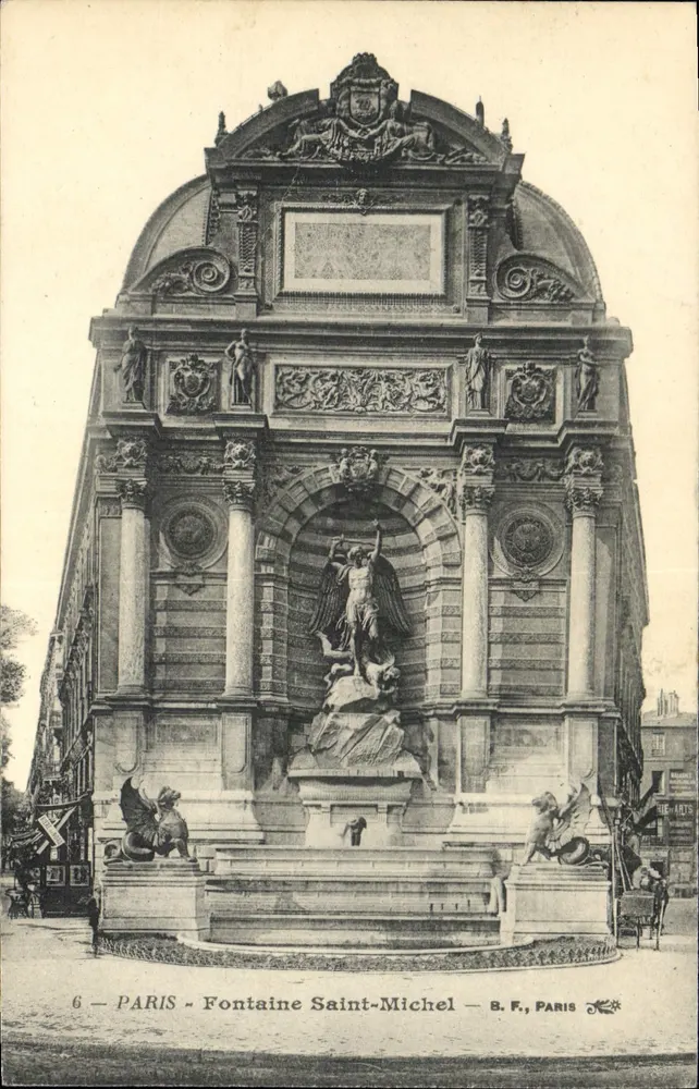 Paryż - Fontanna Świętego Michała — B.F., Paryż, n°6 - Awers