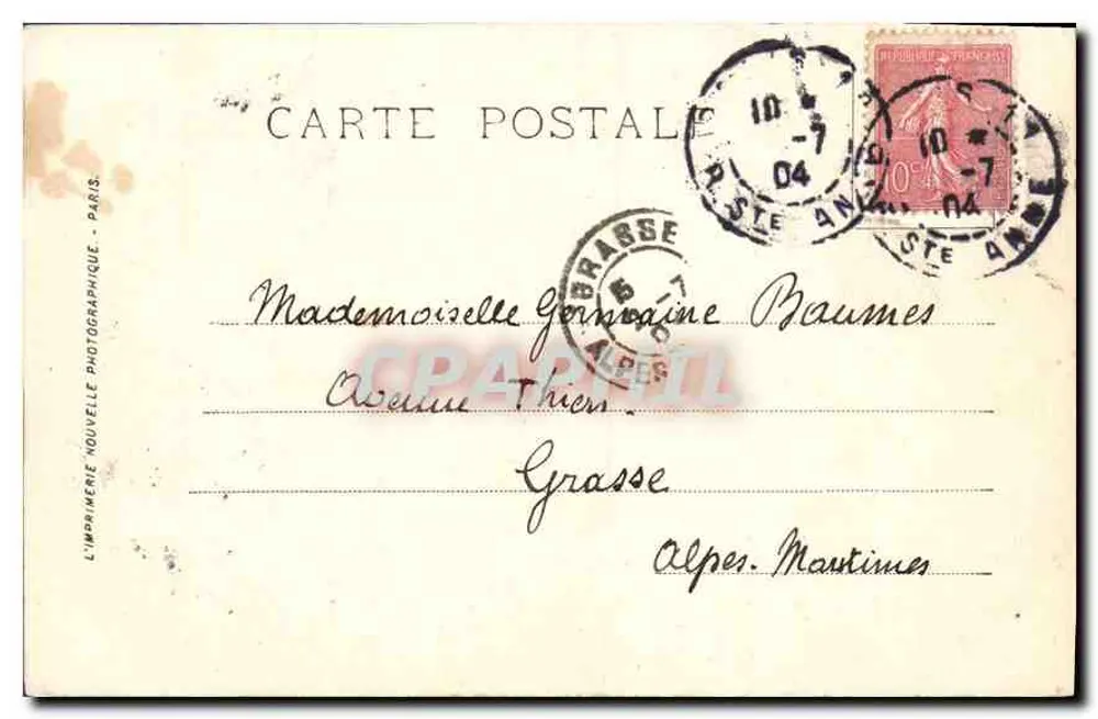 Les Buttes-Chaumont — El Puente Colgante — L’Imprimerie Nouvelle Photographique - Reverso