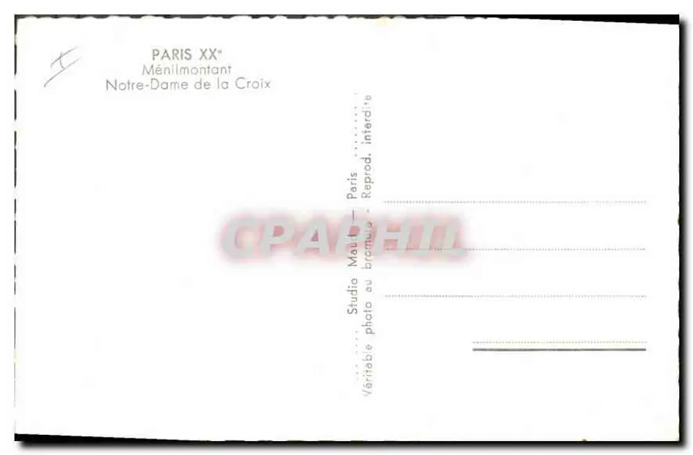 Notre-Dame de la Croix — Ménilmontant — Studio Mauil, Paris - Rückseite