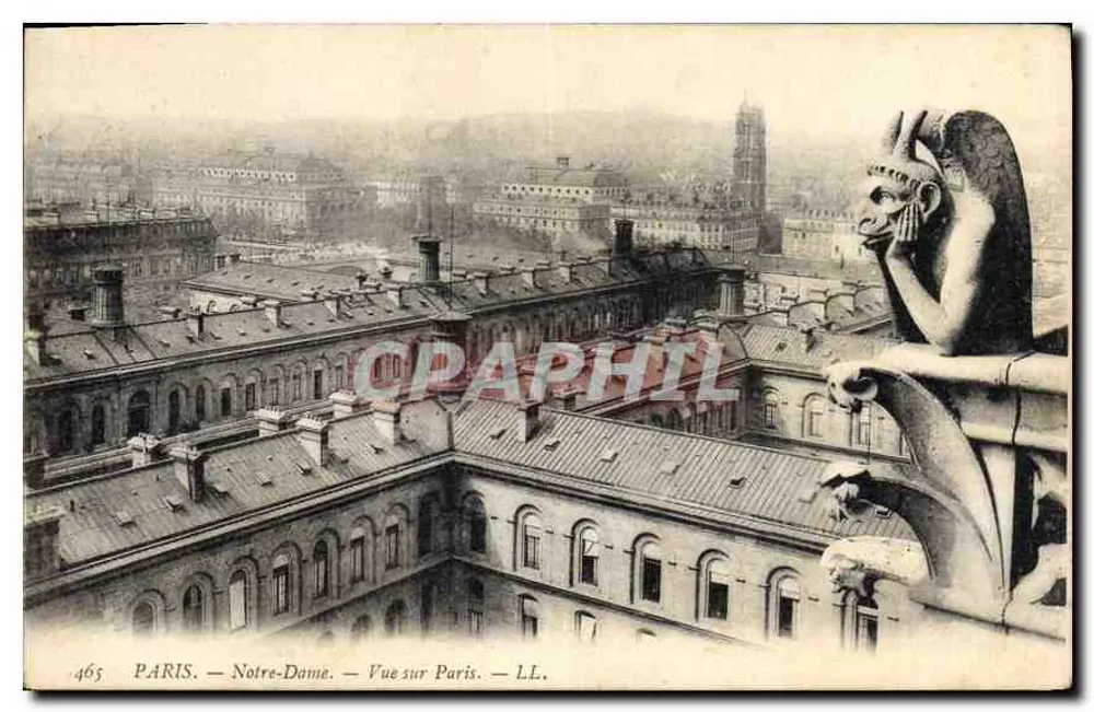 Paris — Notre-Dame — Vue sur Paris — LL. — n° 465 - Frente