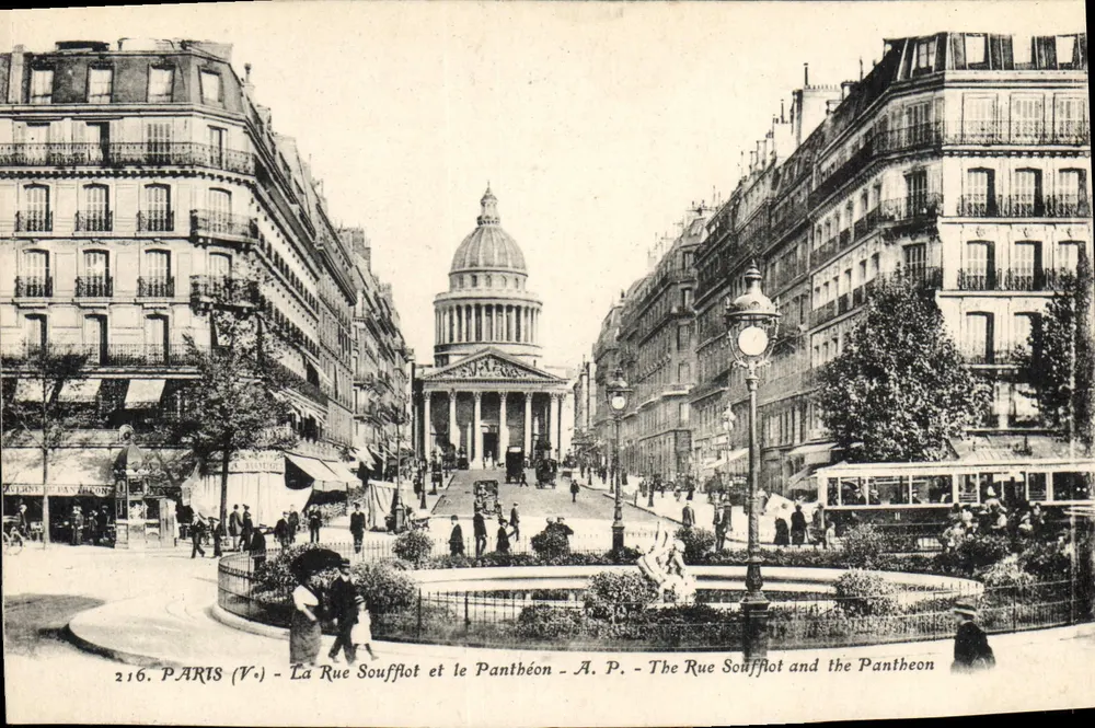 Paris (V.) - Die Rue Soufflot und der Panthéon - A. P. - Die Rue Soufflot und der Panthéon - Vorderseite