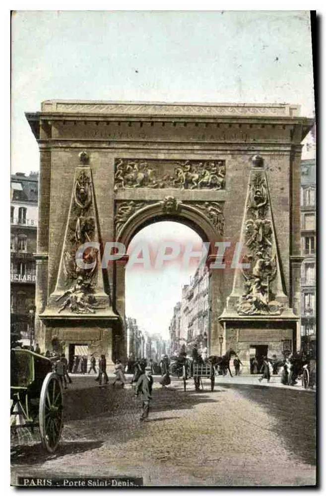 Paris - Porta Saint-Denis — editor G. Lelard, número de série não visível - Frente