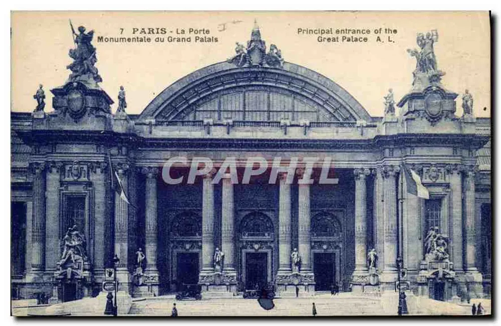 Paris - La Porte Monumentale du Grand Palais — Verlag A. L. - Vorderseite