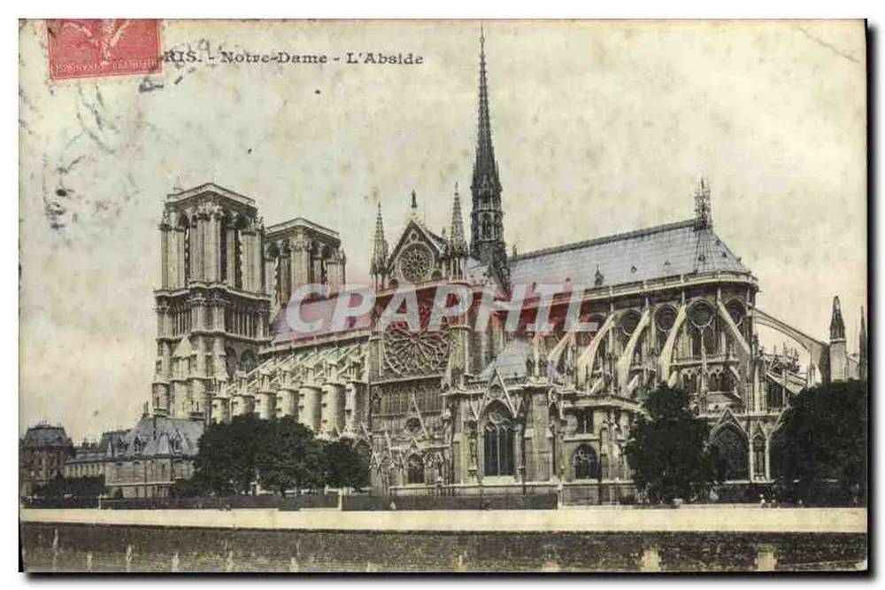 Paris - Notre-Dame - A Abside - Frente