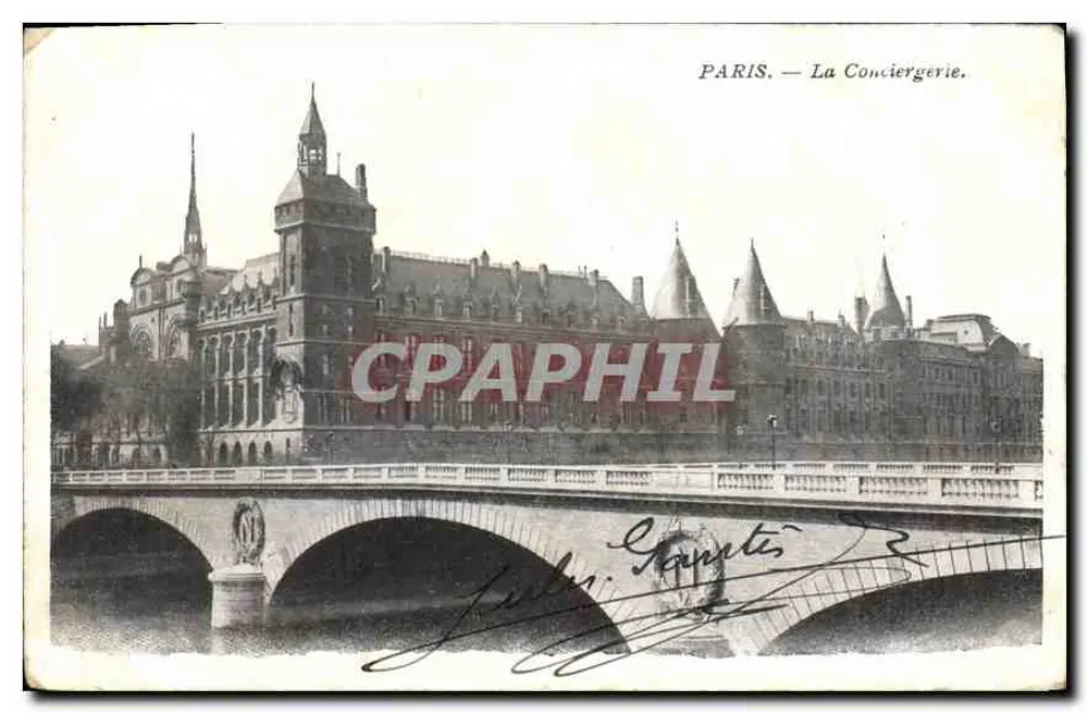 Paris — A Conciergerie — editor Jules Gantet - Frente