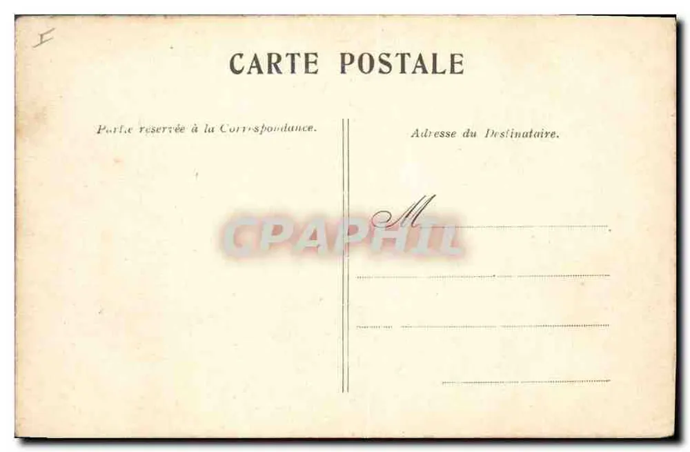 Paris — A Conciergerie — editor Jules Gantet - Verso