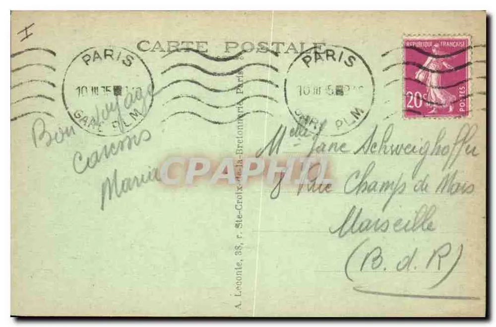 Paris — O Ponte Alexandre III — editor A. L. - Verso