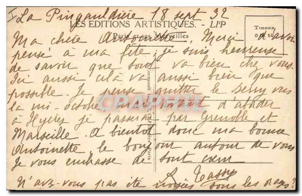 PARIS - Notre-Dame — Die Apse und die Seine — Éditions Artistiques, n° 323 - Rückseite