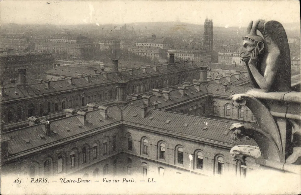 Paris — Notre-Dame — Vista sobre Paris — LL. — n° 465 - Frente