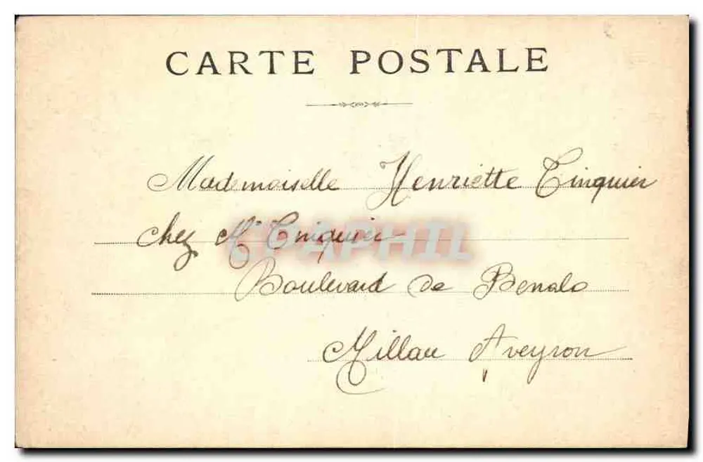 Paris — O Hôtel-de-Ville e o ponte sobre a Sena — editor não visível - Verso