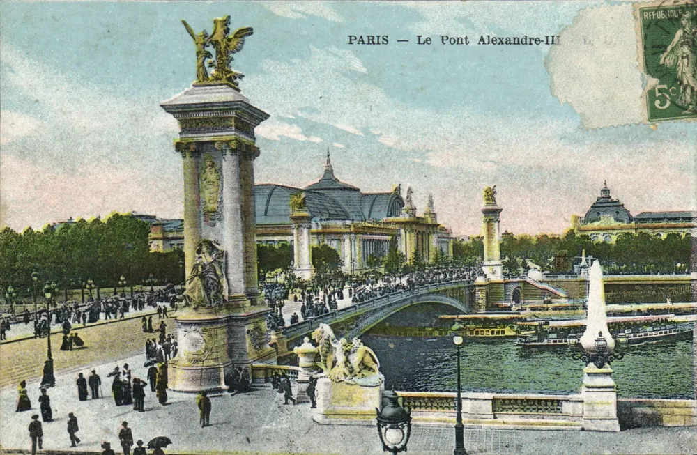 Paris — O Ponte Alexandre-III — REFUGIÉ 5c - Frente