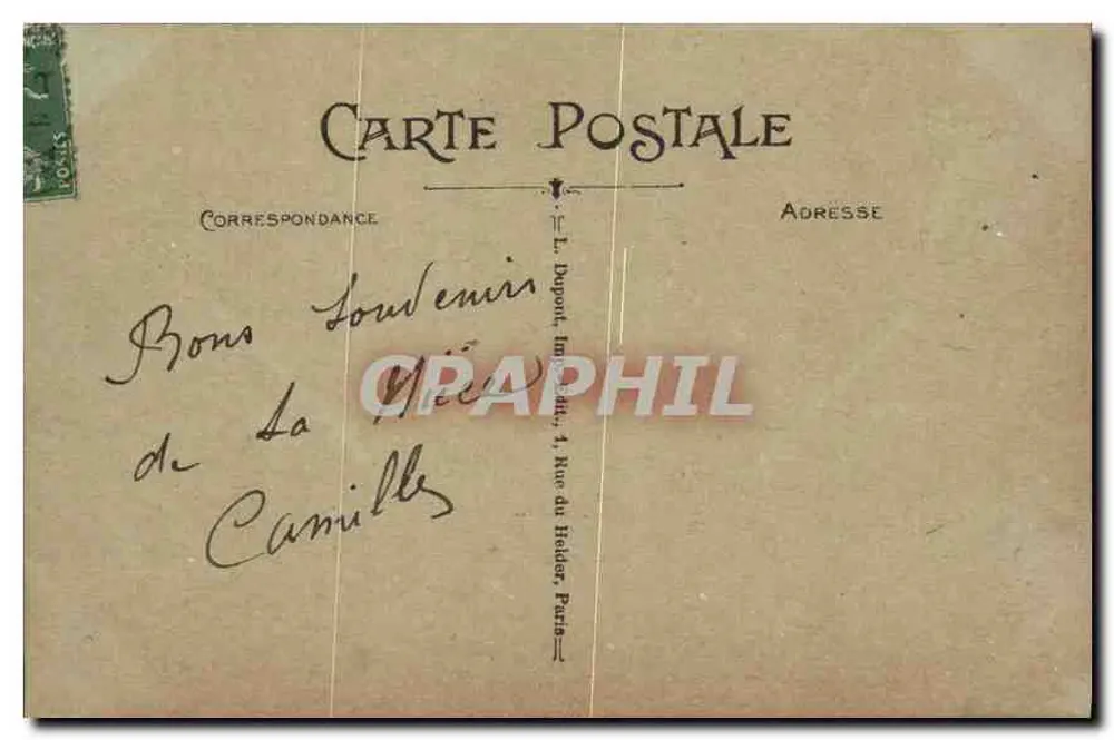 Paris — O Ponte Alexandre-III — REFUGIÉ 5c - Verso