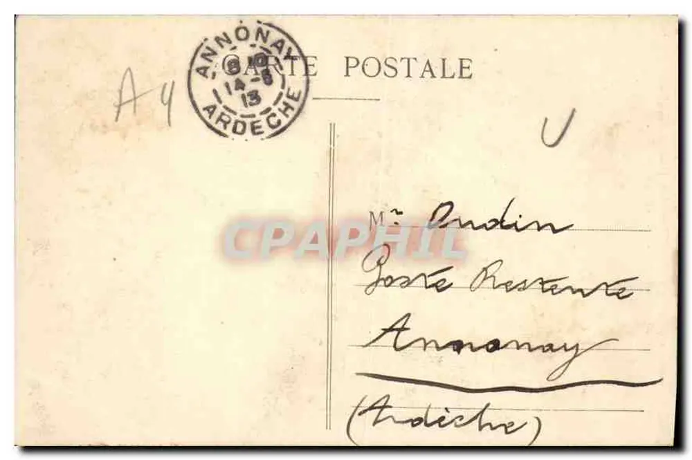 Umgebung von St-ÉTIENNE — La Rochetaillée — Die Abfahrt und der Staudamm — GC - Rückseite