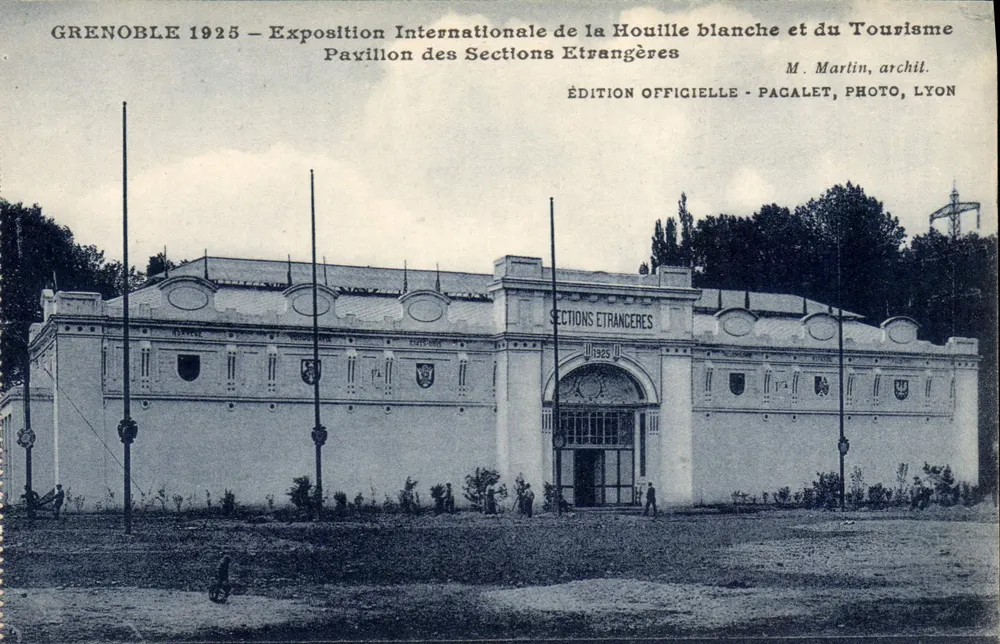 Grenoble 1925 — Internationale Ausstellung der Kohle und des Tourismus — Pavillon der fremden Sektionen — Offizielle Ausgabe Pagalet, Photo, Lyon - Vorderseite