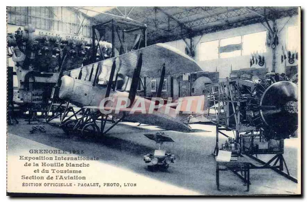 Luftfahrt — Internationale Ausstellung der Weißen Kohle und Tourismus in Grenoble 1925 — Offizielle Ausgabe Pacalet, Photo, Lyon - Vorderseite