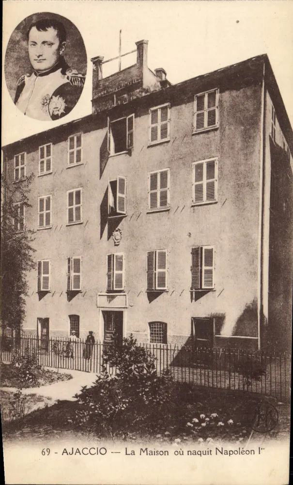 Ajaccio — Das Haus, in dem Napoleon I. geboren wurde — Verlag Paperglin, Nr. 69 - Vorderseite