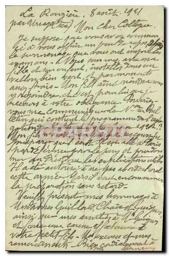 Uriage-les-Bains - Das Schloss und der Belledonne-Massiv - E R - Rückseite
