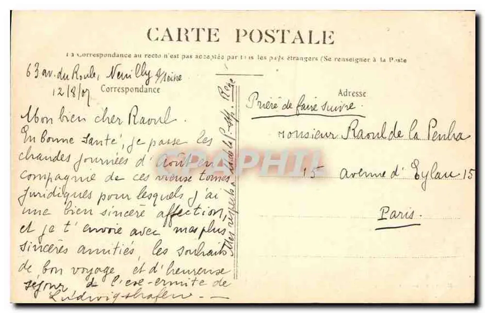 Bois de Boulogne — O Lago — Marque & Abrami - Verso