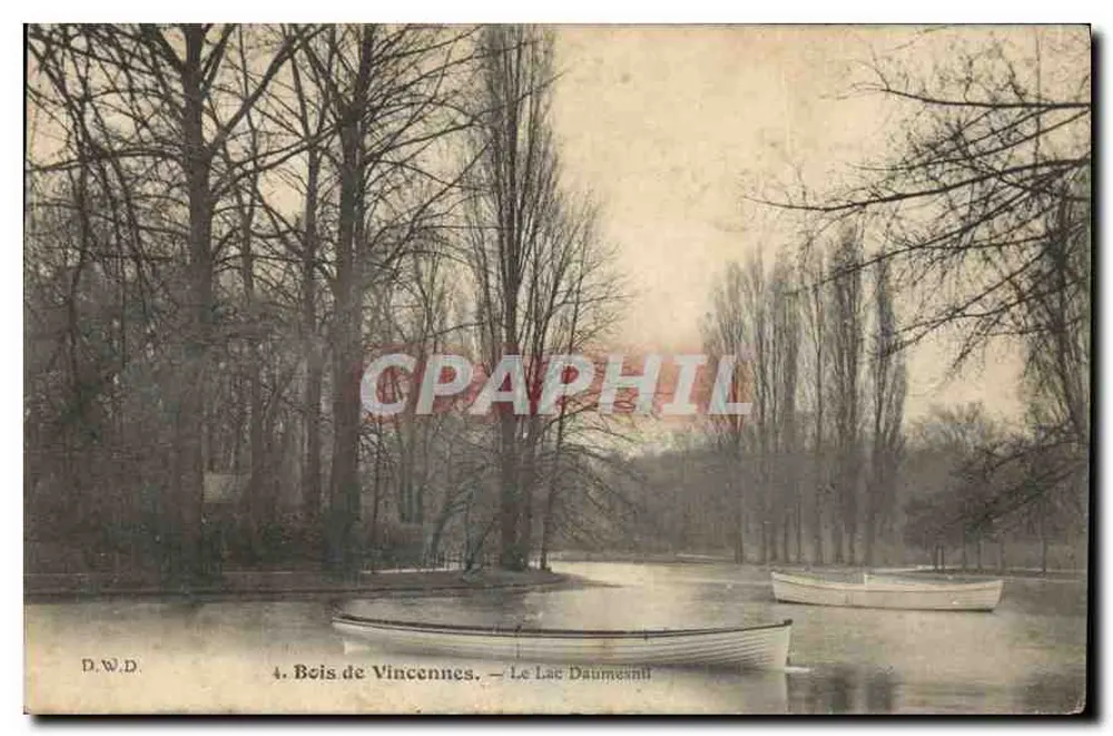 Bois de Vincennes — O Lago Daumeanil — D.W.D. n°4 - Frente