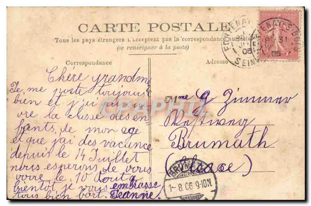 Bois de Vincennes — O Lago Daumeanil — D.W.D. n°4 - Verso