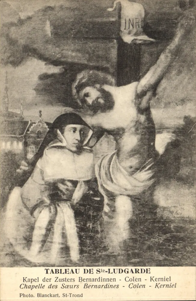 Bild von Sainte-Ludgarde — Kapelle der Bernardiner Schwestern in Colen - Kerniel — Foto. Blancart, St-Trond - Vorderseite