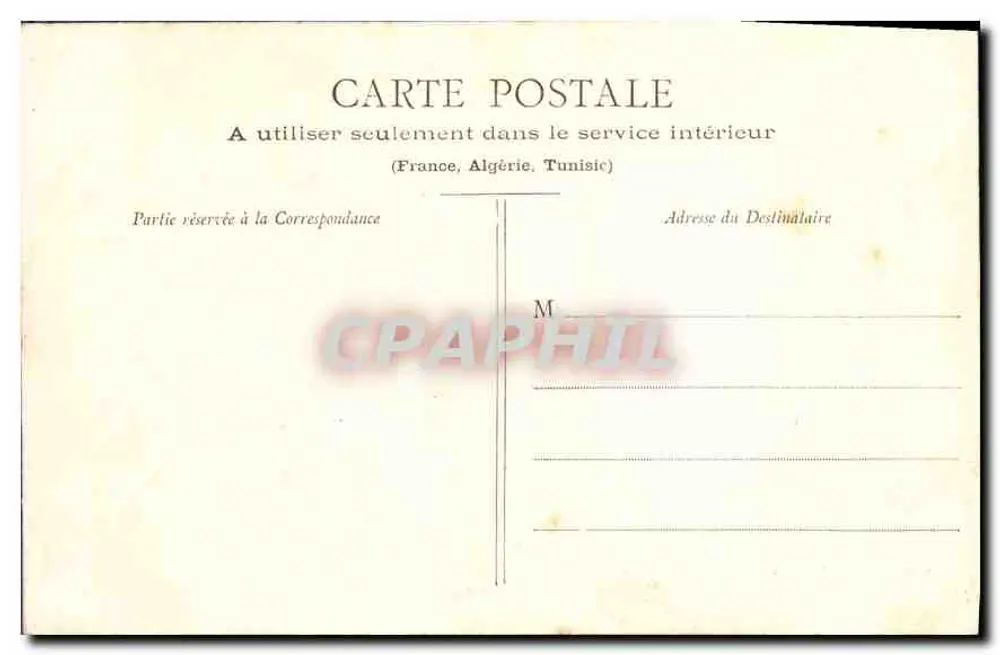 Castelo de Versailles — Estátua de Luís XIV e Corte Real — edição Monte-Morgon, série 404 - Verso