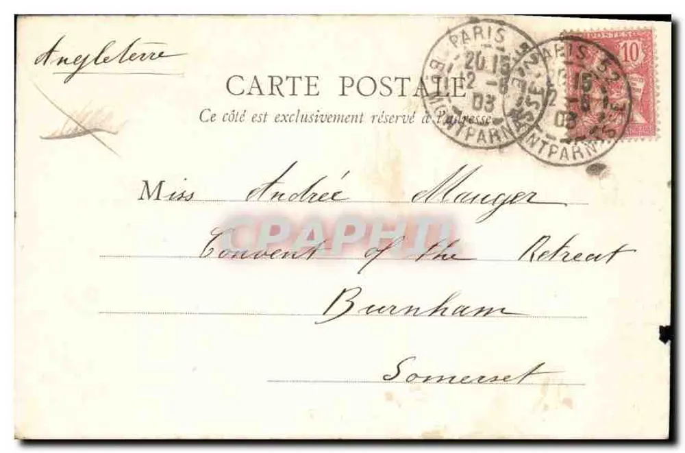 Paris — Os 4 pontes — B. K. P. n° 106 - Verso
