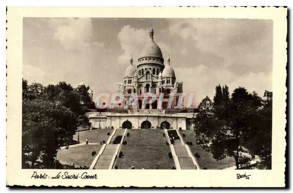 Paris : O Sagrado Coração — vista panorâmica — editor Ronsé, n°72 - Frente