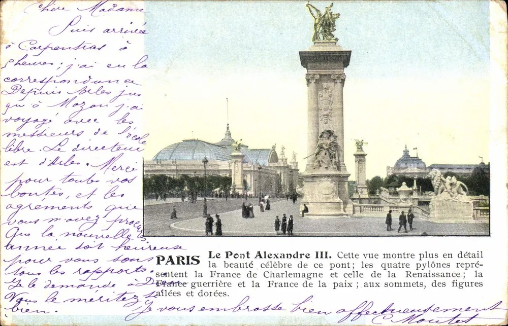 Paris — O Ponte Alexandre III — editor desconhecido, número de série não visível - Frente