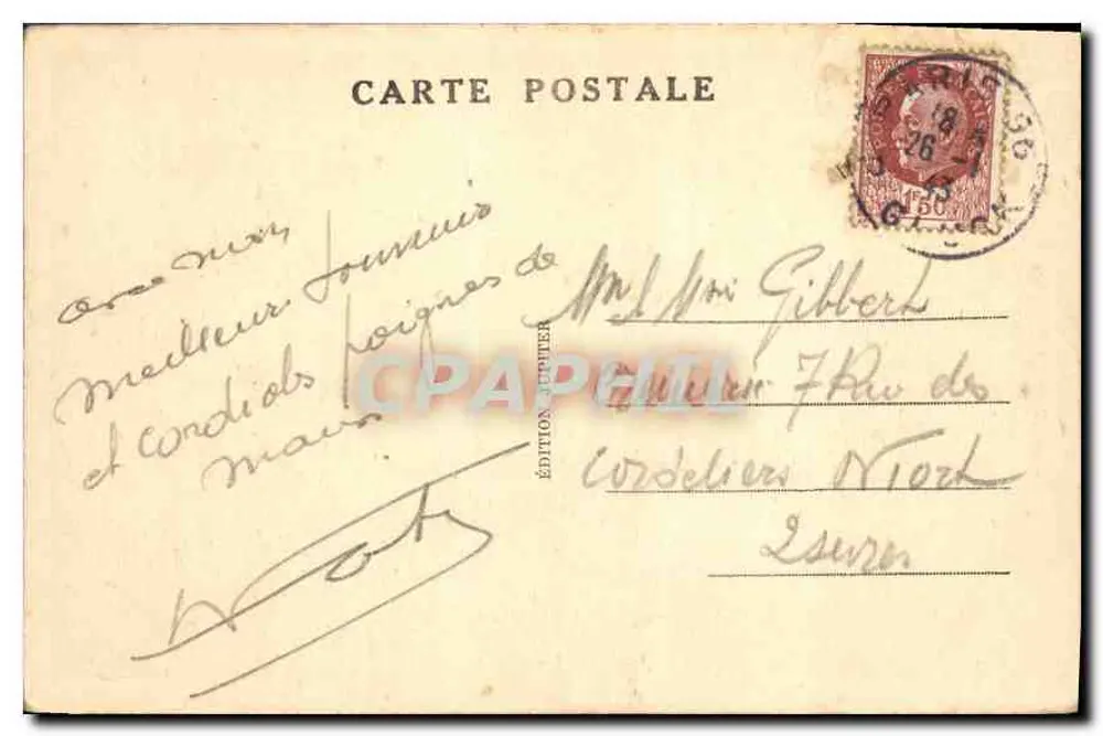 Paris — Avenida dos Campos Elísios — Edição Jupphier, n°9 - Verso