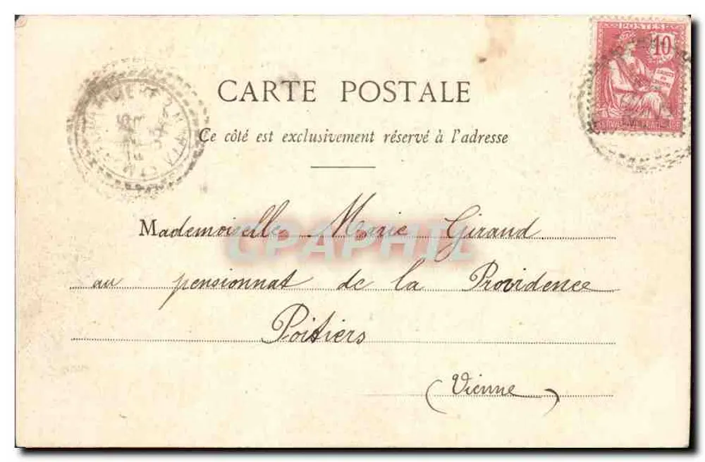 Paris - Kirche der Madeleine und die Grands Boulevards — anonymer Verlag, Nr. 129 - Rückseite