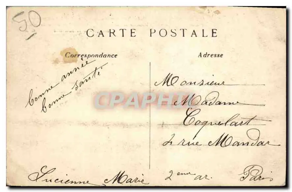 Paris — Die Basilika des Heiligen Herzens und der Glockenturm — C. M. Verlag - Rückseite