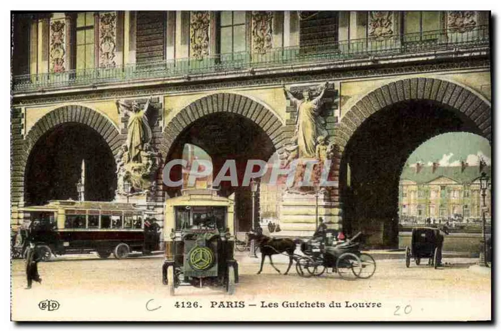 PARIS — Os Guichets do Louvre — Editora BPD, n° 4126 - Frente