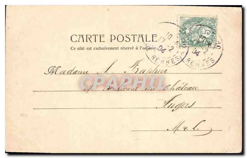A Sorbonne — Paris — editor H. Mullinaire, n° 164 - Verso
