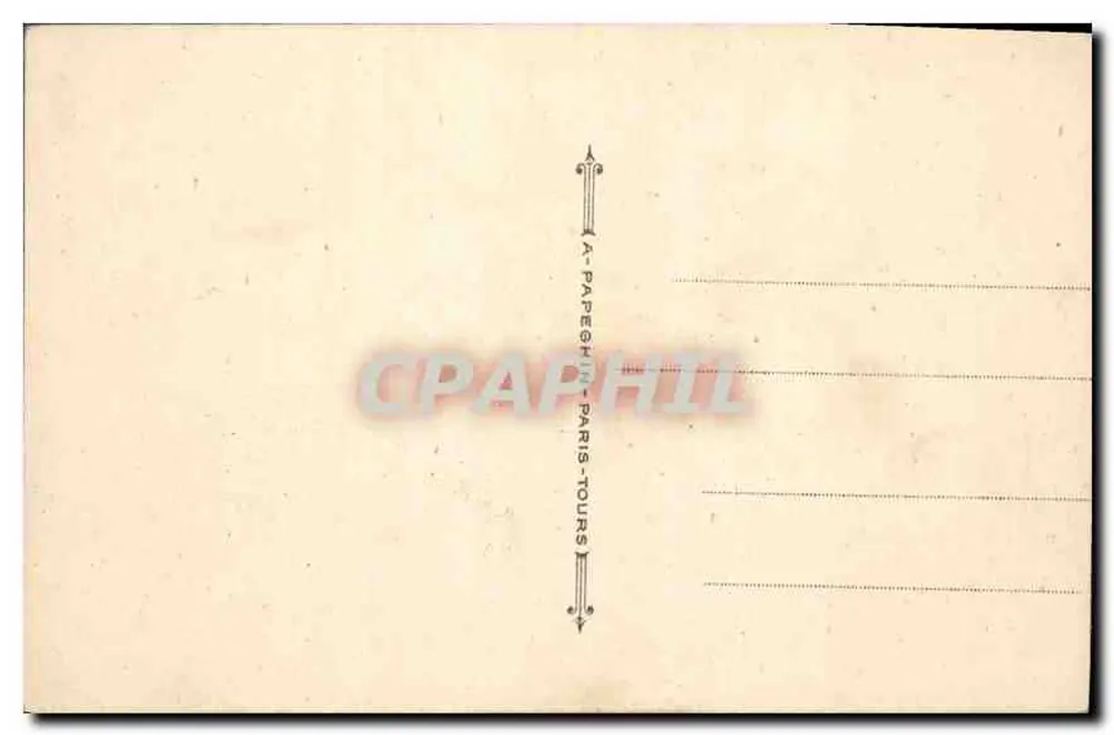 Paris — Panorama der Tuileries und des Arc de Triomphe du Carrousel — A.P. - Rückseite