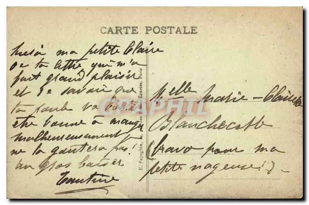 Paris - Panorama über die Seine, aufgenommen in der Nähe der Eiffelturm - A.P. - Rückseite