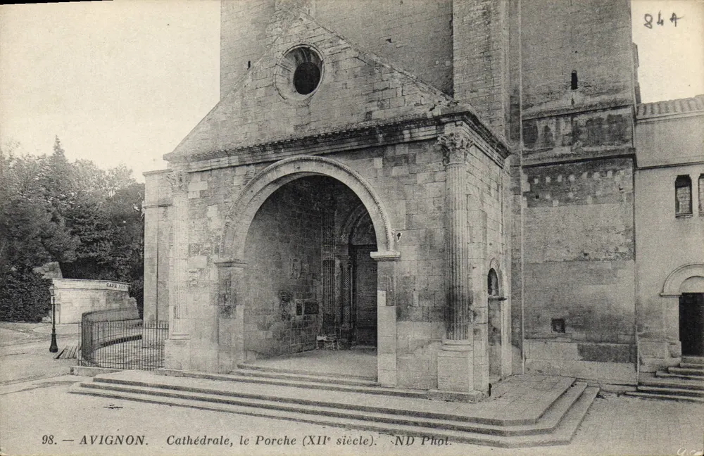Avignon — Kathedrale, der Portal (12. Jahrhundert) — ND Phot. n° 98 - Vorderseite