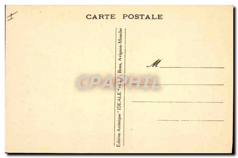 Avignon - Igreja de São Agricol — fachada do século XIV, editor IDEALE M.B.B. - Verso