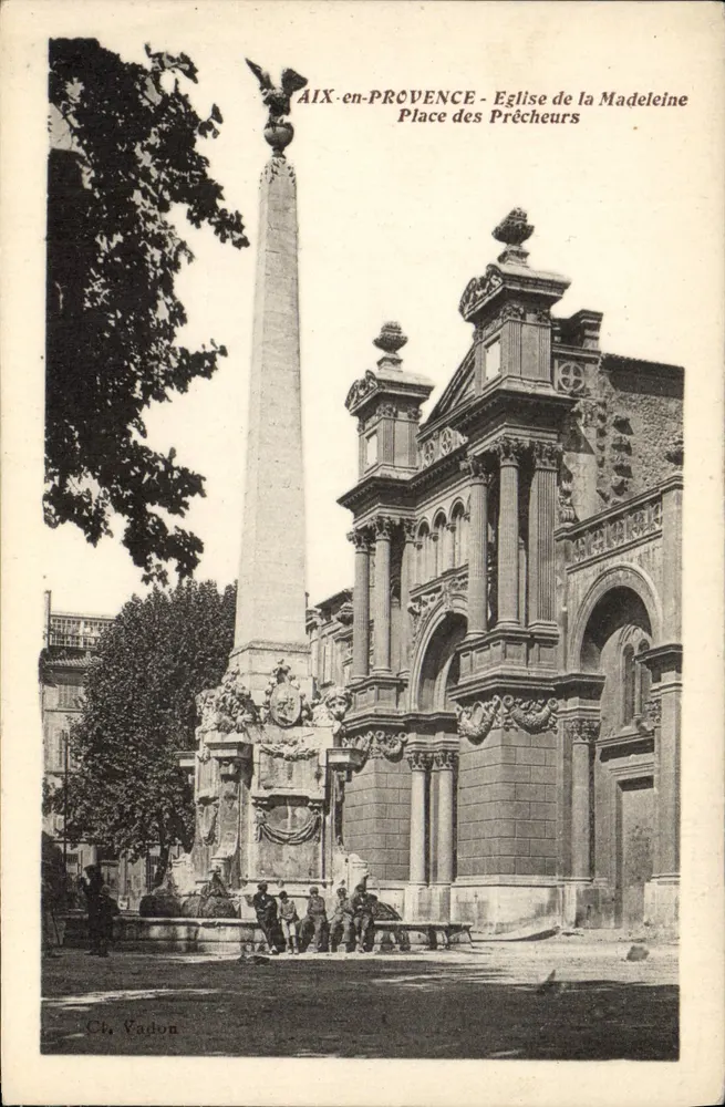 Aix-en-Provence - Kirche der Madeleine - Place des Précheurs — Cl. Vadon - Vorderseite