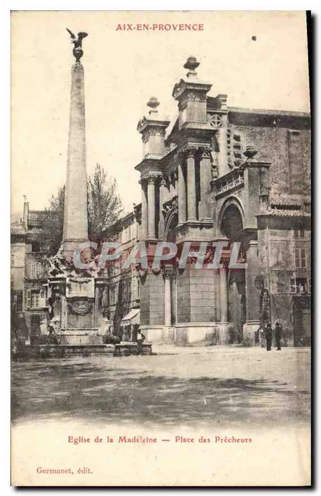 Aix-en-Provence — Kirche der Madeleine — Platz der Prediger — Germanet, Verlag - Vorderseite
